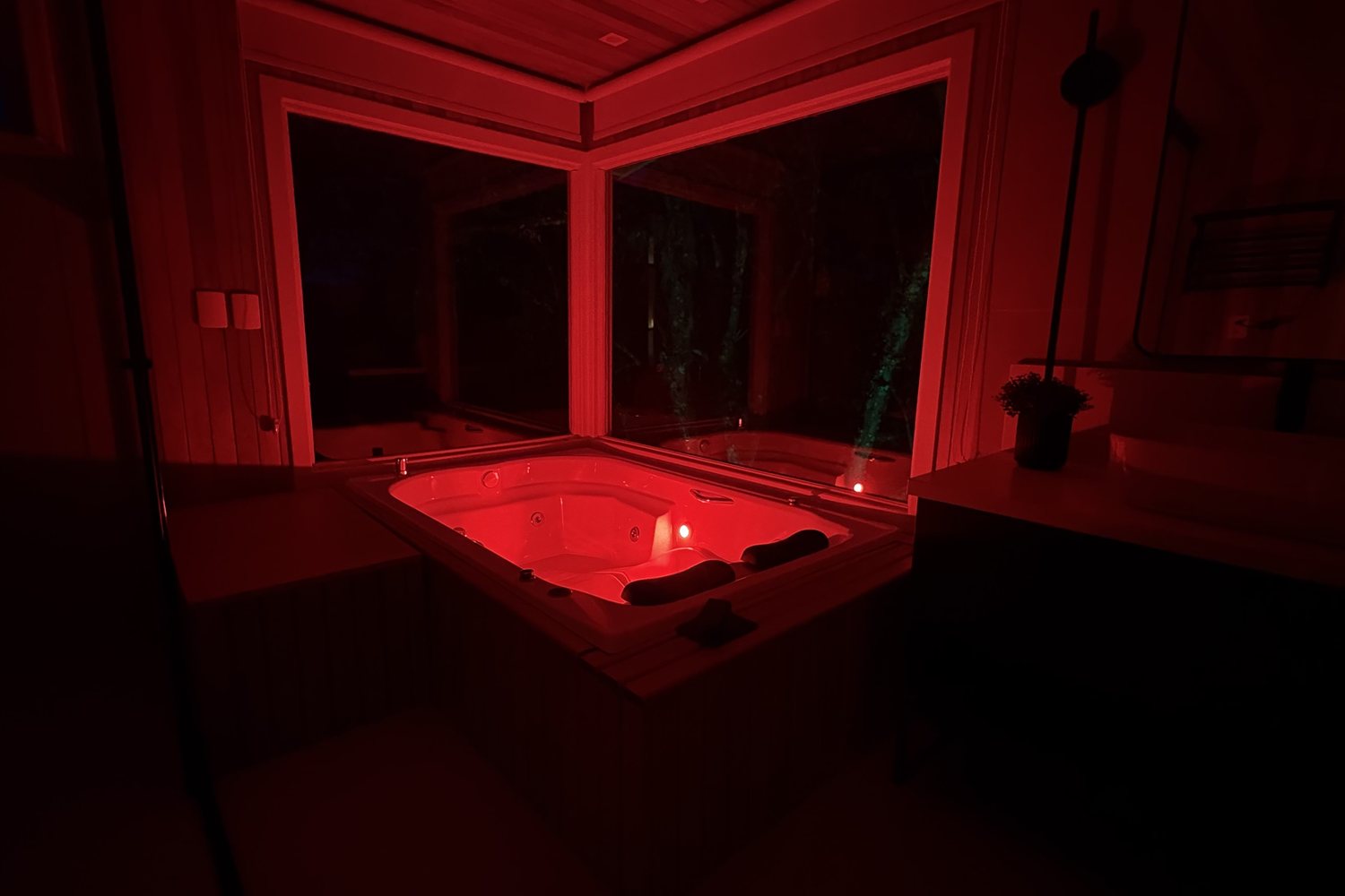 A Villa à noite