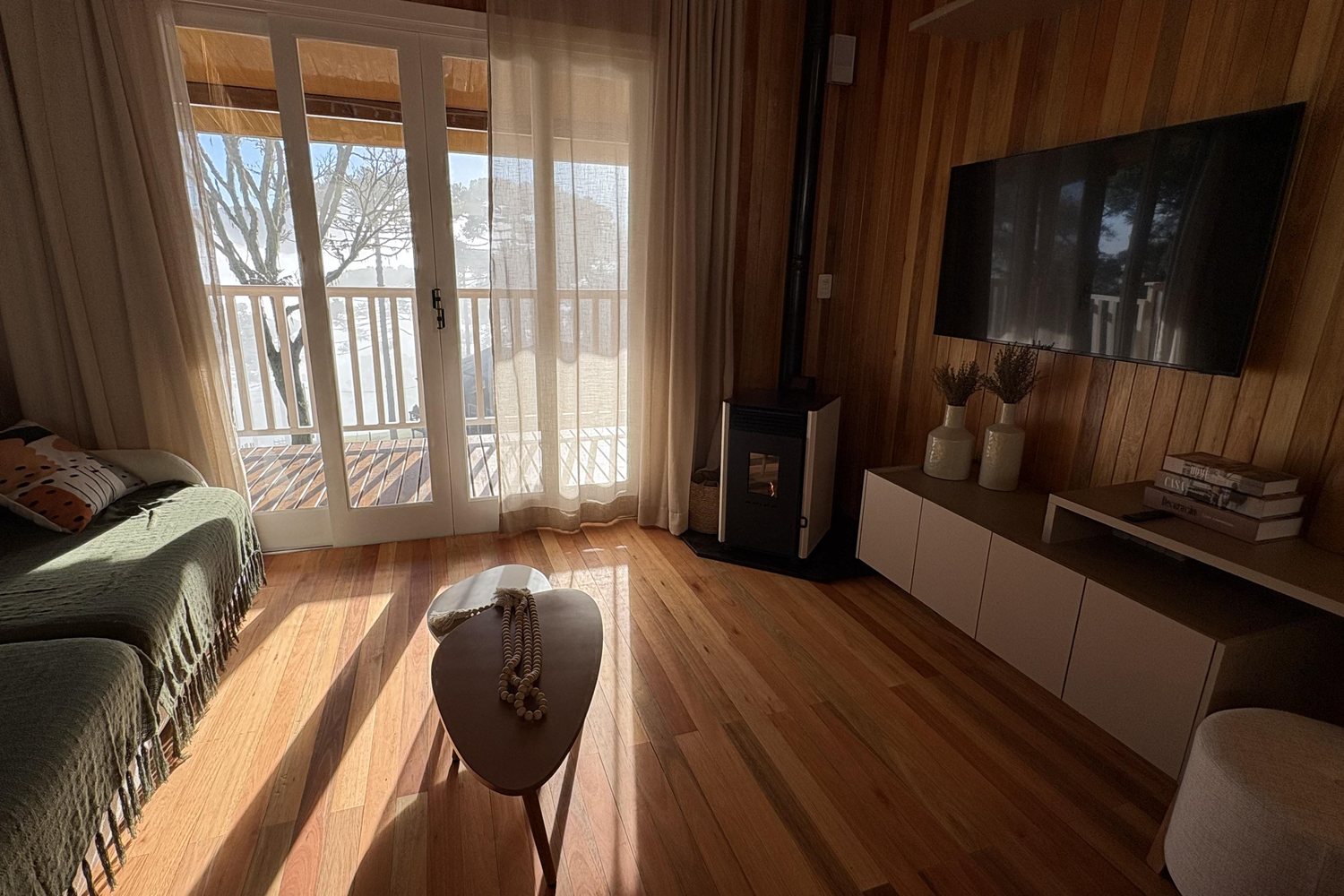 Pôr do sol na sala