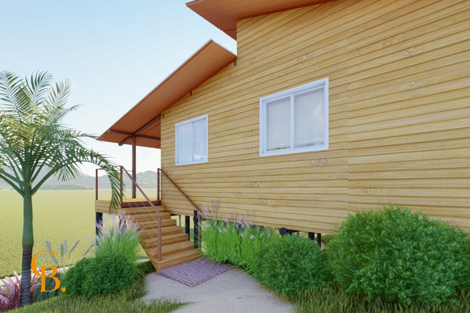 Render externo — vista lateral