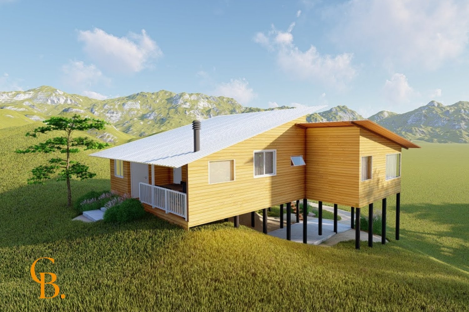 Render externo — acesso e escada