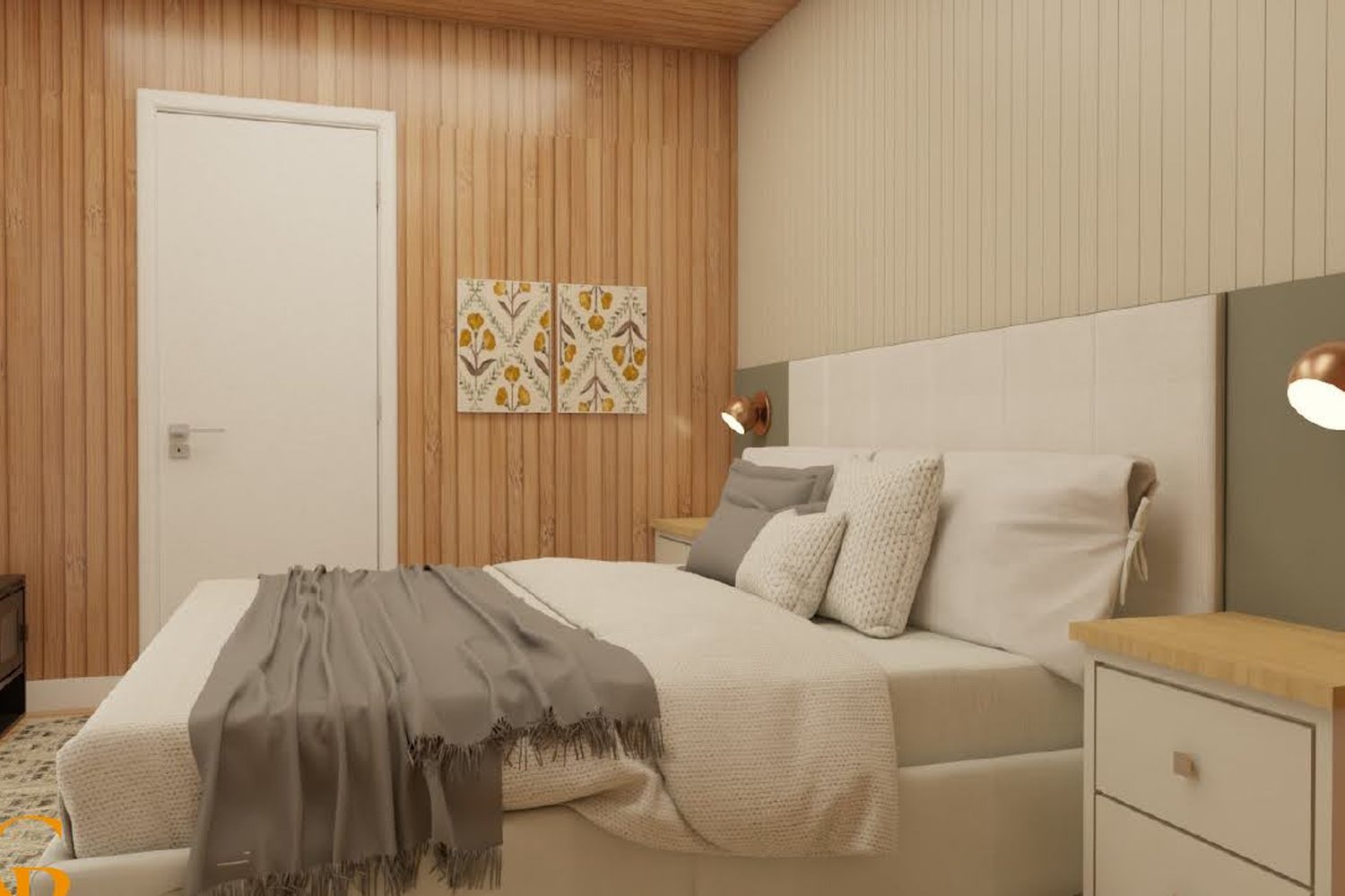 Render interno — suíte master